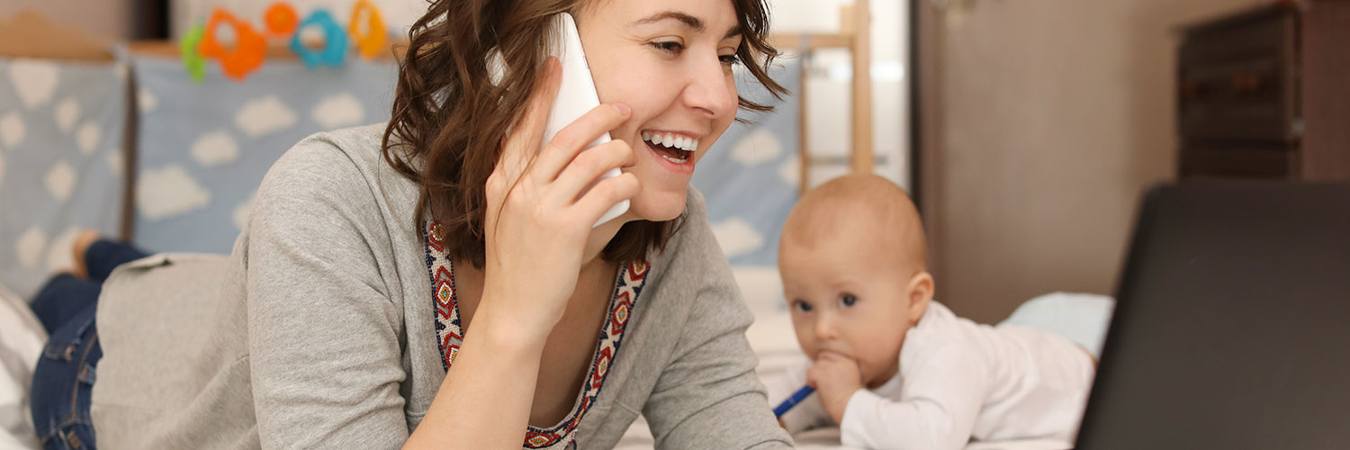 Mother online learning with baby